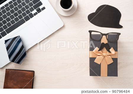 父親節 背景 頂視 辦公室 工作 禮物 Father's day 父の日 父親節 背景 頂視 辦公室 工作 禮物 Father's day 父の日 90796484