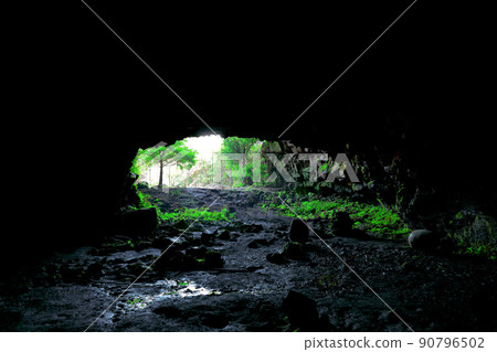 Jeju Seongeup Green Tea Field Natural Cave, Cave, Natural Cave, Summer, Jeju Seongeup Green Tea Field Natural Cave, Cave, Natural Cave, Summer, 90796502