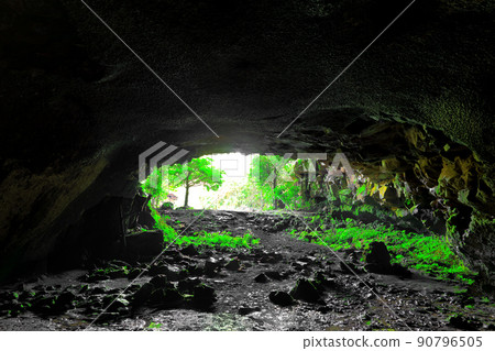 Jeju Seongeup Green Tea Field Natural Cave, Cave, Natural Cave, Summer, Jeju Seongeup Green Tea Field Natural Cave, Cave, Natural Cave, Summer, 90796505