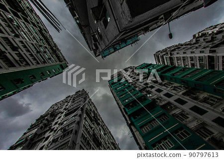 Huge apartment house in Hong Kong Huge apartment house in Hong Kong 90797613