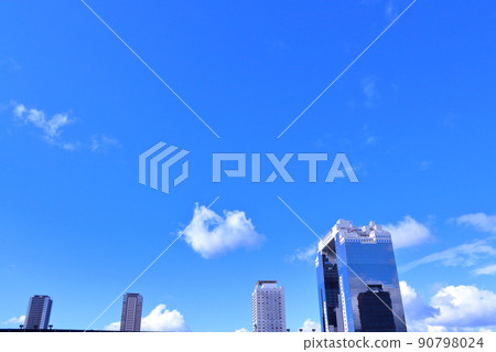 << Osaka City >> Scenery from the roof of the Osaka Station Building 90798024