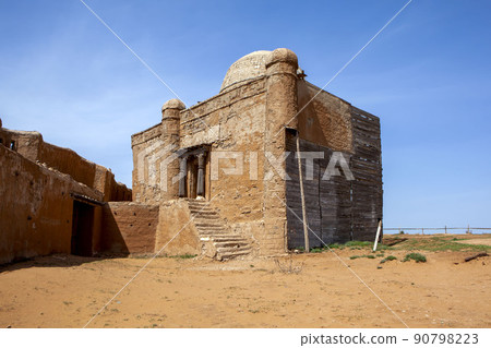 Khan's palace. Sarai-Batu, an ancient city, the capital of the Golden Horde. Astrakhan region. Russia Khan's palace. Sarai-Batu, an ancient city, the capital of the Golden Horde. Astrakhan region. Russia 90798223