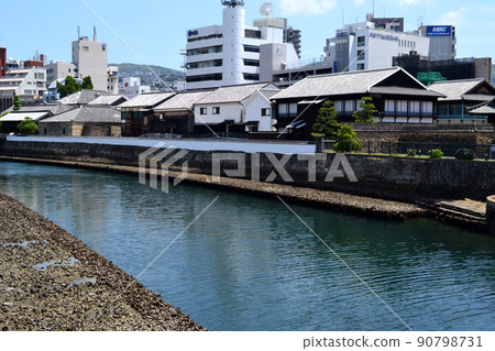 長崎熱門旅遊景點“出島”的風景 長崎熱門旅遊景點“出島”的風景 90798731