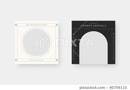 Minimalist fashion social media post. Trendy editable social media post template. Vector illustration. Minimalist fashion social media post. Trendy editable social media post template. Vector illustration. 90799110