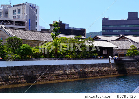 Landscape of the popular tourist spot "Dejima" in Nagasaki Landscape of the popular tourist spot "Dejima" in Nagasaki 90799429