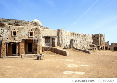Panorama of Sarai-Batu, the ancient city, the capital of the Golden Horde. Astrakhan region. Russia 90799902