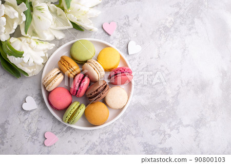 Colorful french macarons Colorful french macarons 90800103