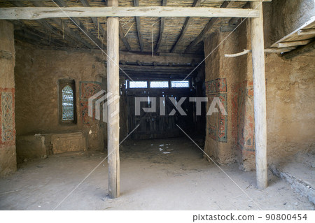 Entrance to the craft quarter. Sarai-Batu, an ancient city, the capital of the Golden Horde. Astrakhan region. Russia 90800454