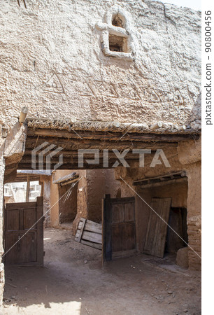 Entrance to the craft quarter. Sarai-Batu, an ancient city, the capital of the Golden Horde. Astrakhan region. Russia 90800456