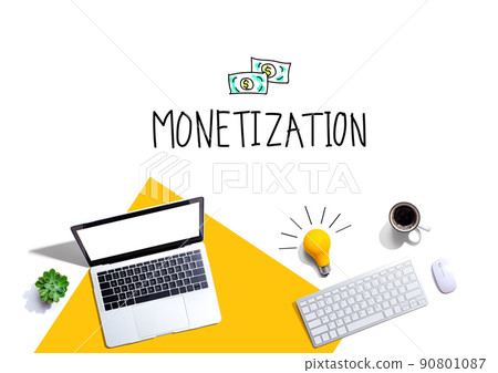 Monetization with computers and a lightbulb Monetization with computers and a lightbulb 90801087