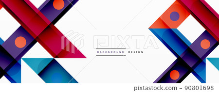Vector geometric abstract background - Stock Illustration [90801698 ...