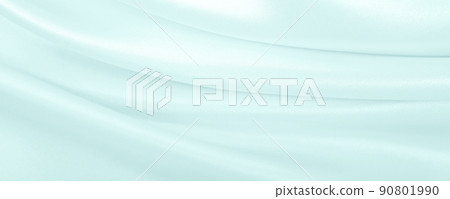 Smooth elegant blue silk or satin luxury cloth texture as abstract background. Luxurious background design 90801990