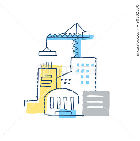 Building construction site Building construction site 90802830