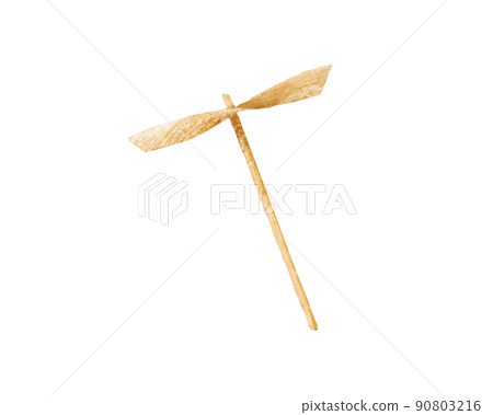 竹蜻蜓的水彩插圖 90803216