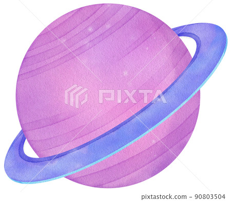 Cosmonaut in space. Astronaut spacecraft rocket in open space watercolor icon png 90803504