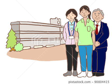 學校、校長、老師、學校社會工作者的插圖 90804415