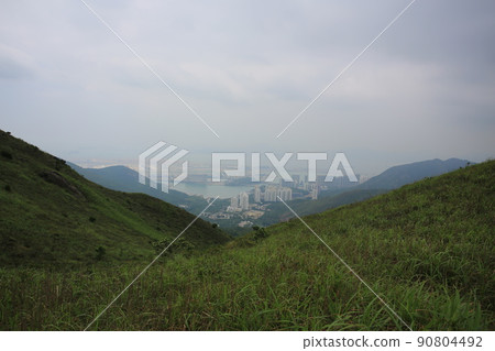 Tung Chung New town in Hong Kong, one of new town development in city planning Tung Chung New town in Hong Kong, one of new town development in city planning 90804492