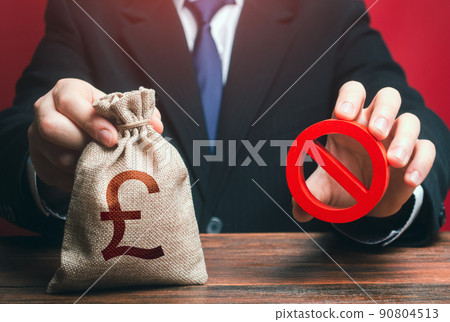 Man refuses to give out british pound sterling money bag. Financial difficulties. Economic sanctions, confiscation of funds. Refusal to provide a loan, bad credit history. Asset freeze seizure. Man refuses to give out british pound sterling money bag. Financial difficulties. Economic sanctions, confiscation of funds. Refusal to provide a loan, bad credit history. Asset freeze seizure. 90804513