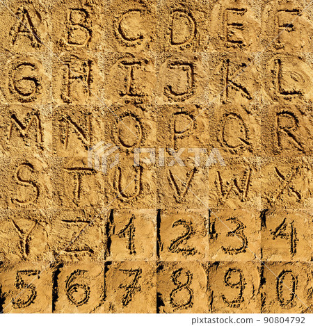 sand alphabet collection sand alphabet collection 90804792