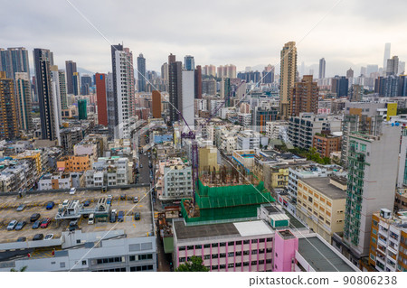 Top view of Hong Kong city Top view of Hong Kong city 90806238