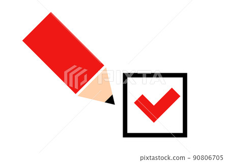 鉛筆和復選框 鉛筆和復選框 90806705