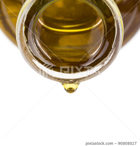 Oil drop on a bottle. Oil drop on a bottle. 90808027