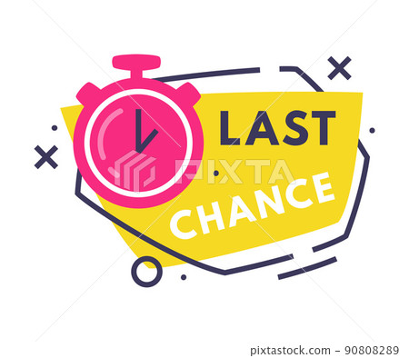 Last Chance Hot Sale Countdown Badge with Timer as Promo Sticker Vector Illustration Last Chance Hot Sale Countdown Badge with Timer as Promo Sticker Vector Illustration 90808289