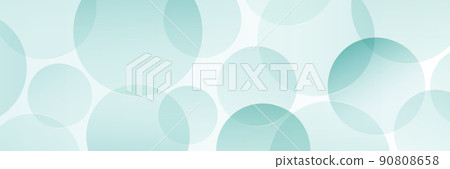 Abstract pastel blue transparent circles overlap on white background. Modern elegant bright color geometric shape pattern design. Suit for wallpaper, poster, cover, backdrop. Vector illustration 90808658
