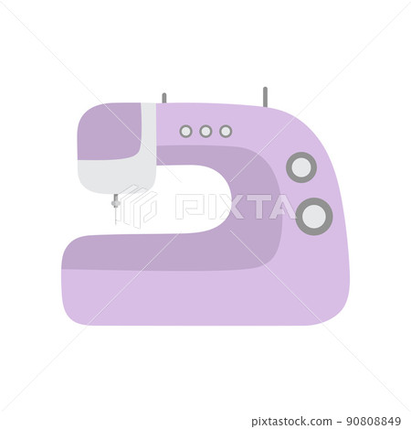 vector illustration of sewing machine in flat style vector illustration of sewing machine in flat style 90808849