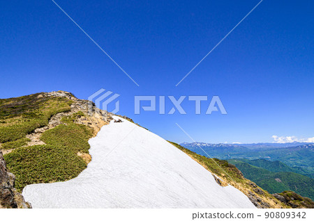 (群馬縣)雪季谷川山和衝野耳朵 (群馬縣)雪季谷川山和衝野耳朵 90809342
