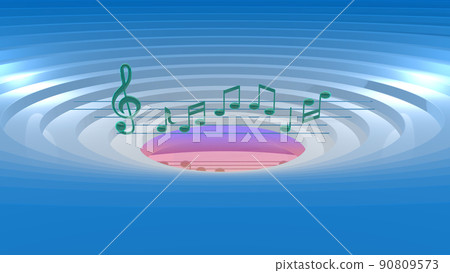 Blue musical - Stock Illustration [90809573] - PIXTA