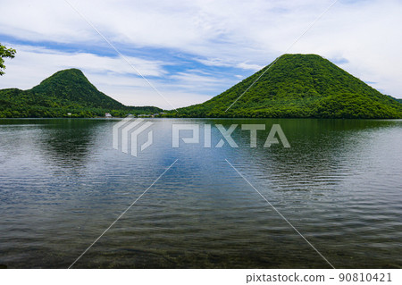 群馬縣 榛名山 榛名湖和榛名富士 90810421