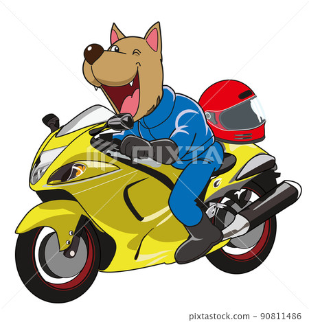 Zodiac rider 11/12 dog rider - Stock Illustration [90811486] - PIXTA