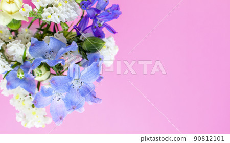可愛的印象花束背景素材 可愛的印象花束背景素材 90812101