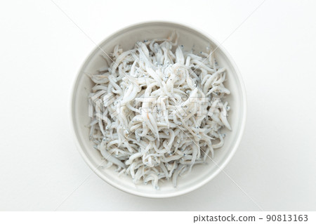 Shirasu whitebait on a plate Shirasu whitebait on a plate 90813163