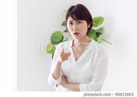 An angry woman An angry woman 90813663