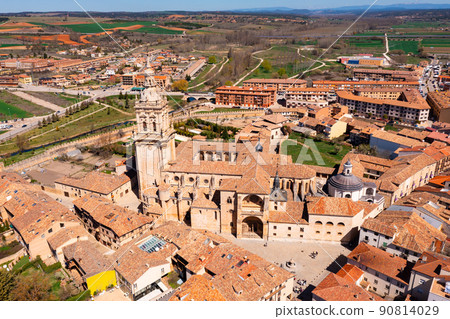 Aerial view of medieval Cathedral of Assumption of El Burgo de Osma Aerial view of medieval Cathedral of Assumption of El Burgo de Osma 90814029