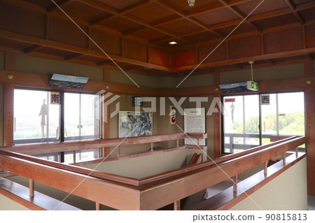 在丹羽先生的住所岩崎城遺址上建造的模擬天守閣內（愛知縣日新市） 90815813