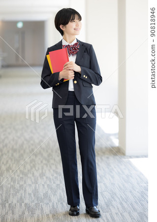 Pants-style high school girls shooting cooperation "LINK FOREST" 90818946