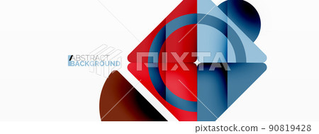 Vector geometric abstract background 90819428