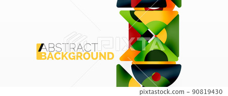 Vector geometric abstract background 90819430