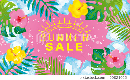 Illustration of summer sea resort 90821023