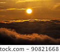 The light of the rising sun from the sea of clouds illuminates the world 90821668