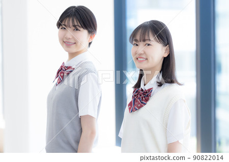 Portrait of high school girls, shooting cooperation "LINK FOREST" 90822014