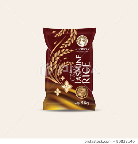 Rice Package Mockup Thailand food Products, vector illustration Rice Package Mockup Thailand food Products, vector illustration 90822140