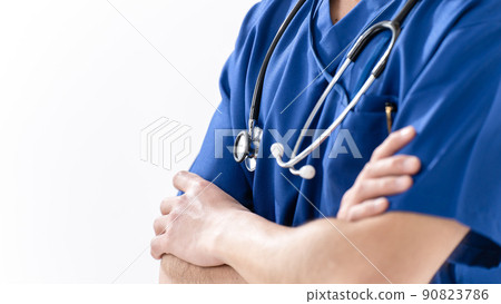 Medical image Male arms folded 90823786