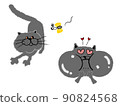Happy cat character 90824568