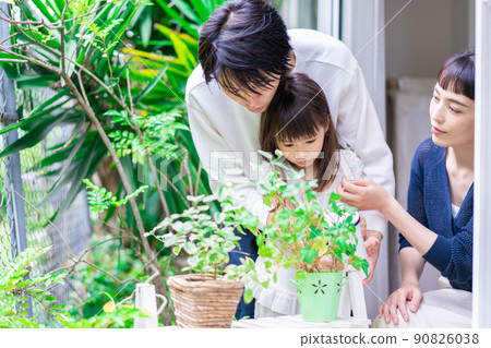 Family gardening with children Family gardening with children 90826038