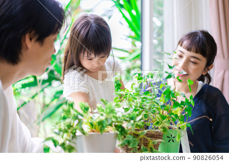 Family gardening with children Family gardening with children 90826054