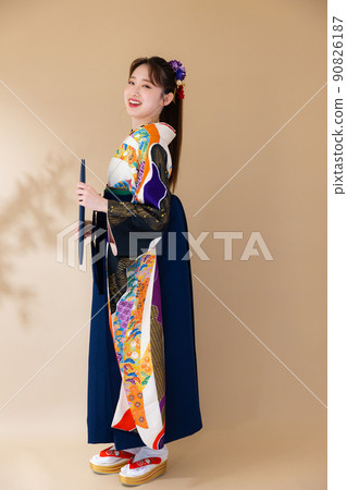 Hakama Furisode Graduation Ceremony Hakama Furisode Graduation Ceremony 90826187